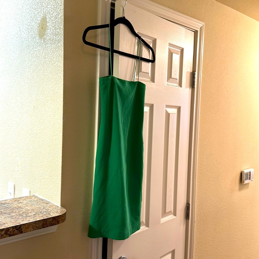 Green dress, from Zara